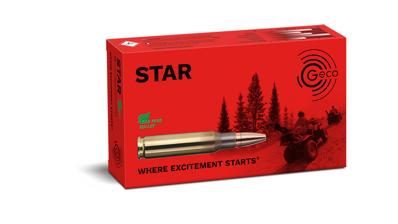 Image of the GECO STAR ammunition packaging 