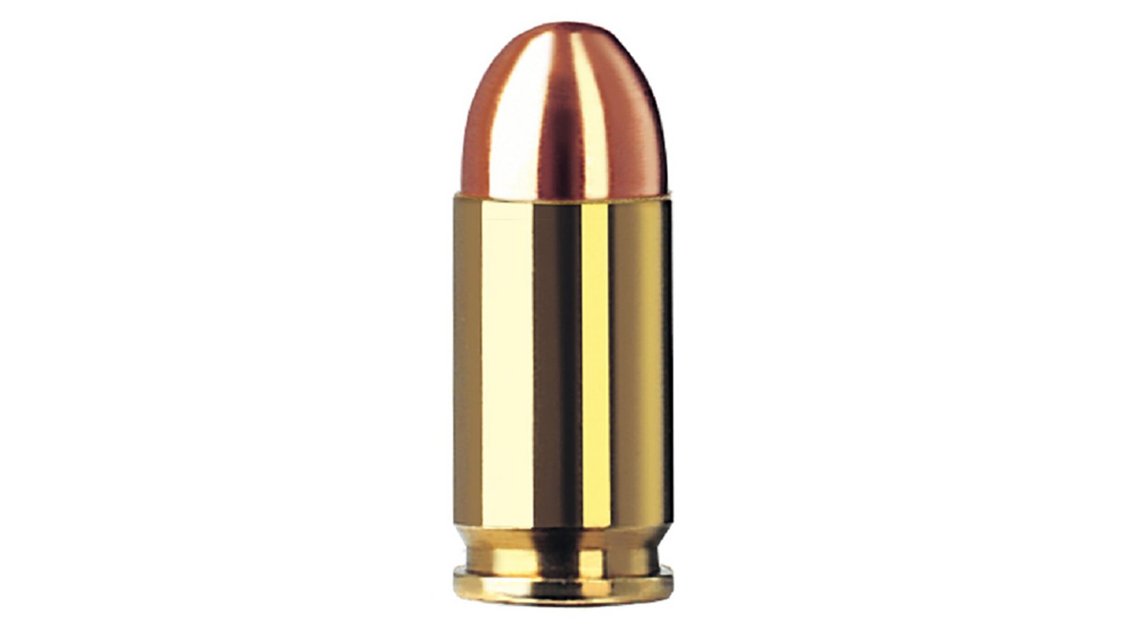 Single bullet view of GECO  9 mm Browning short Full Metal Jacket 6,15g