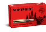 Frontview of packaging of GECO .243 Win. SOFTPOINT 6,8g