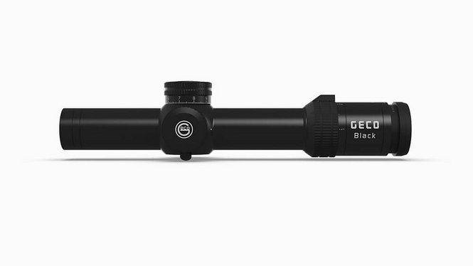 Side view image of the GECO Riflescope Black 1-8x24i