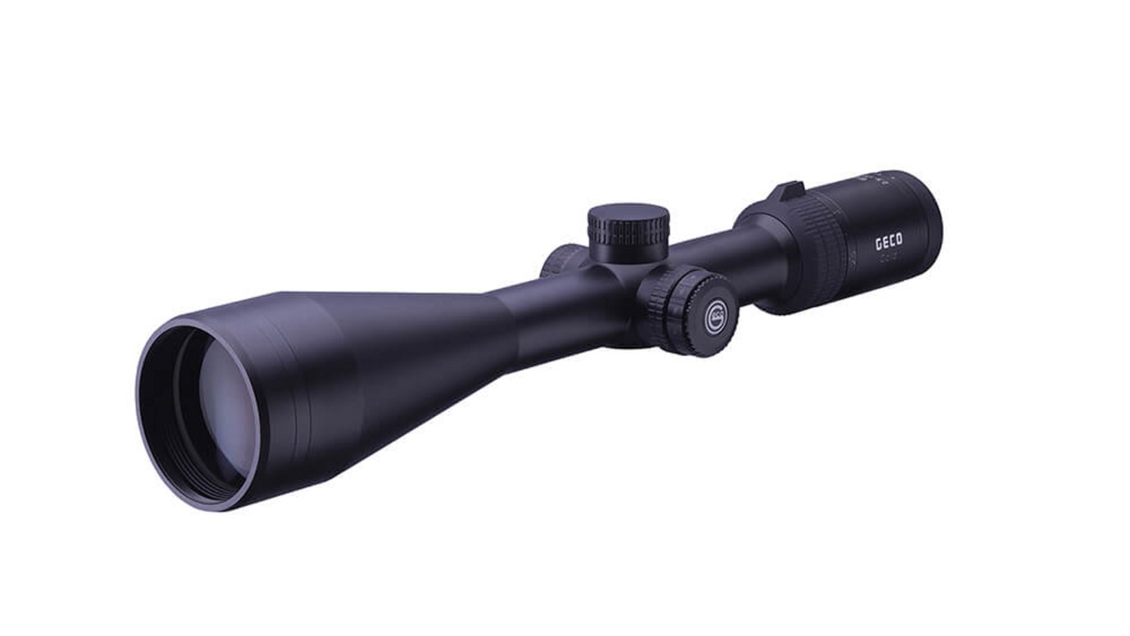 Isometric view image of the GECO Riflescope Gold 2,5-15x56i