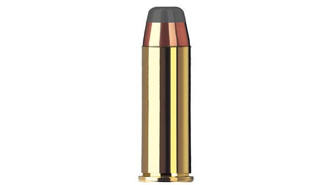 Single bullet view of GECO .44 Rem. Mag. Softpoint 15,6g
