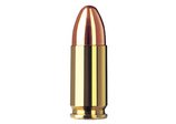 Single bullet view of GECO 9 mm Luger Lead Round Nose, copper-plated 8,0g