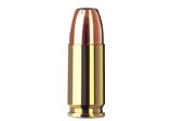 Single bullet view of GECO 9 mm Luger Jacketed Hollow Point 7,5g
