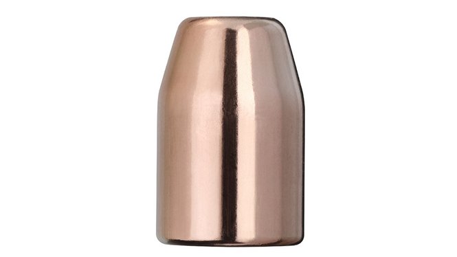 Frontview of ammunition of GECO FULL METAL JACKET FLAT NOSE 11,7g