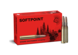 Frontview of ammunition and packaging of GECO .270 Win. Softpoint 9,1g