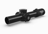 Isometric view image of the GECO Riflescope Black 1-8x24i