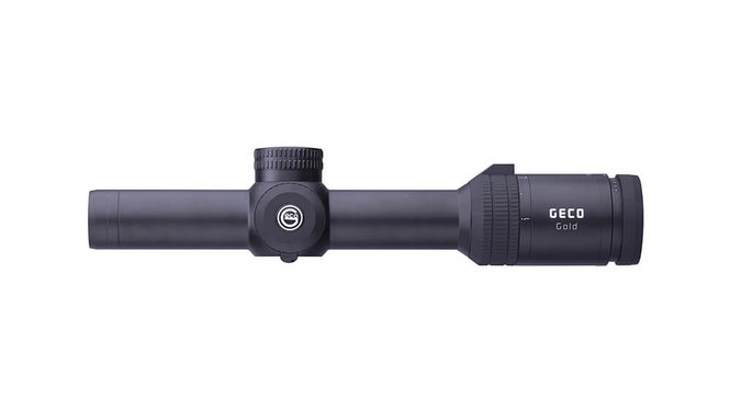 Side view image of the GECO Riflescope Gold 1-8x24i