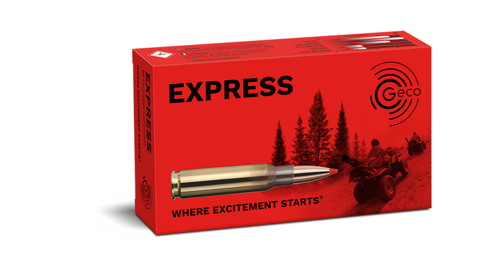 Image of the GECO EXPRESS ammunition packaging 