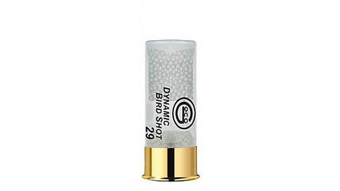 Frontview of ammunition of GECO Dynamic Bird Shot 29 12/65 2,75 mm