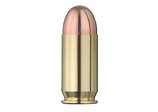 Single bullet view of GECO .45 Auto Lead Round Nose, copper-plated 14,9g