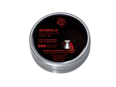 Image of the GECO DIABOLO ammunition packaging