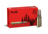 Frontview of ammunition and packaging of GECO 6,5x55 SE PLUS 10,1g