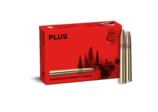 Frontview of ammunition and packaging of GECO 9,3x74 R PLUS 16,5g