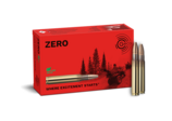 Frontview of ammunition and packaging of GECO 9,3x62 ZERO 11,9g