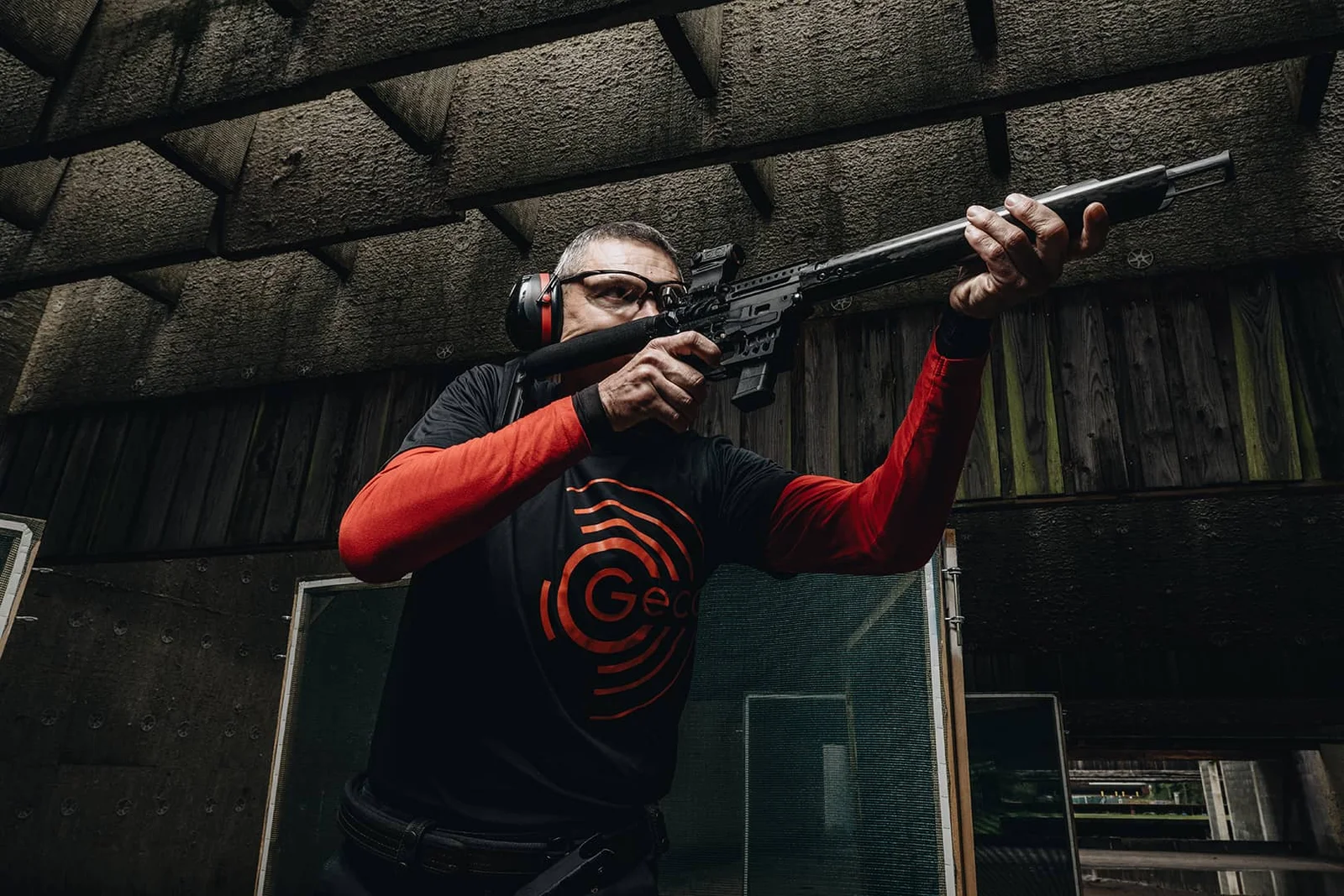 György Batki on an IPSC competition, from behind