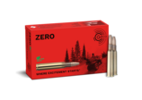 Frontview of ammunition and packaging of GECO 7x57 R ZERO 8,2g