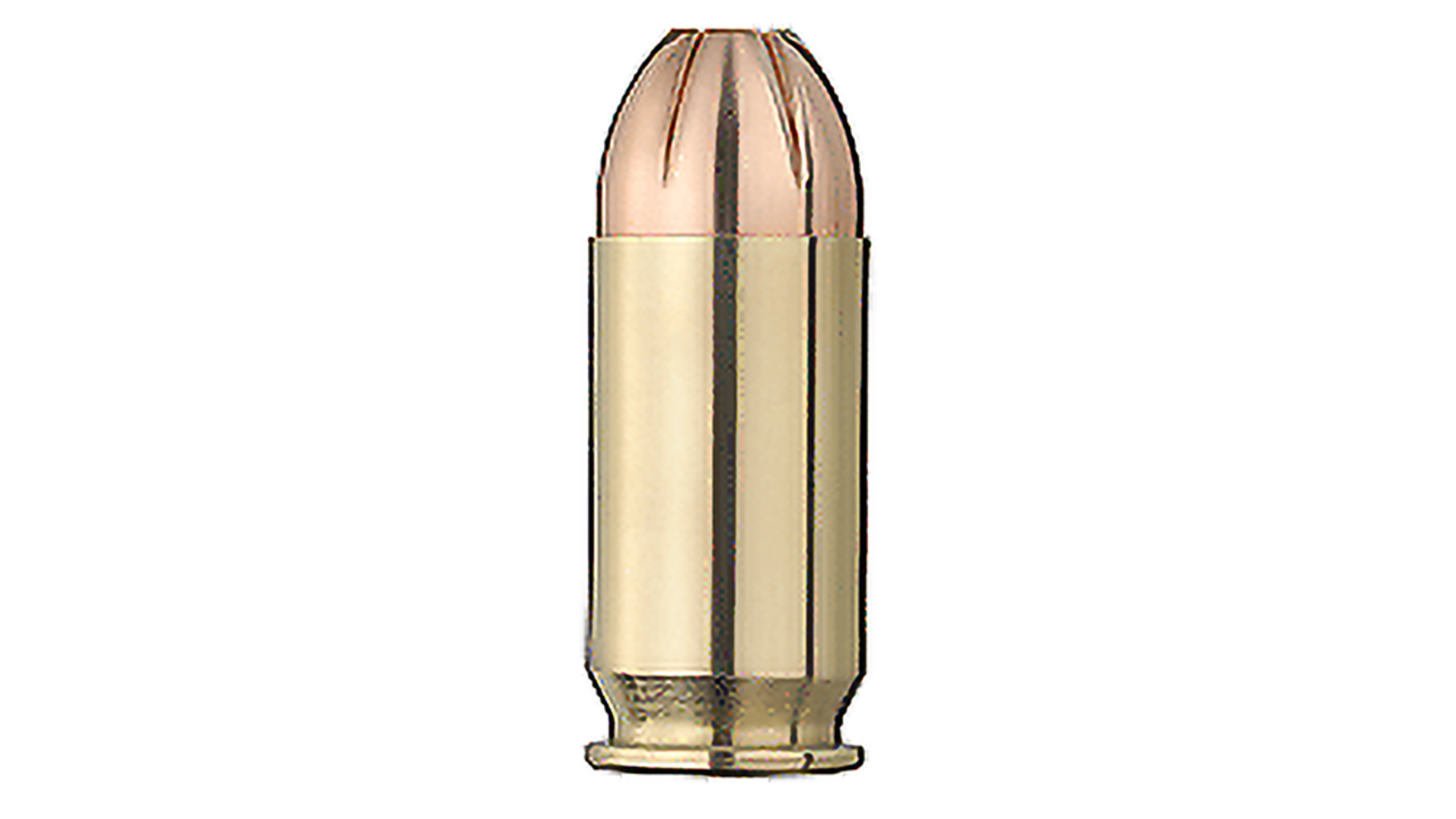 Single bullet view of GECO .45 Auto Hexagon 13,0g