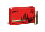 Frontview of ammunition and packaging of GECO 8x57 JRS ZERO 9,0g