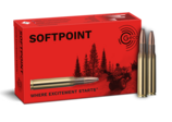 Frontview of ammunition and packaging of GECO .30-06 SOFTPOINT 11,0g