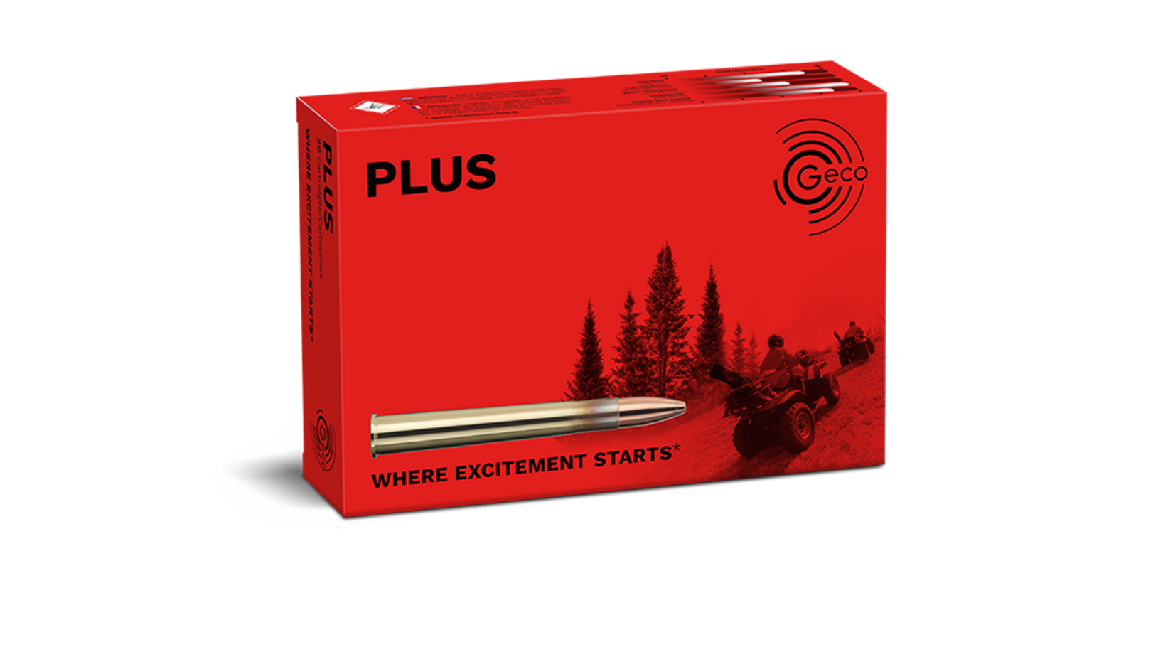 Frontview of packaging of GECO 9,3x74 R PLUS 16,5g