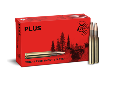 Frontview of ammunition and packaging of GECO .270 Win. PLUS 9,7g