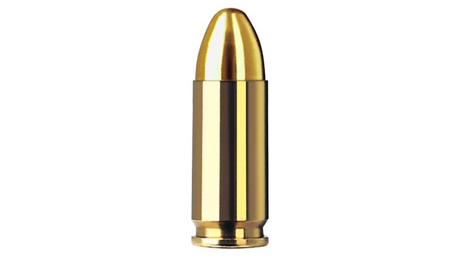 Single bullet view of GECO 9x21 Full Metal Jacket 8,0g