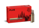 Frontview of ammunition and packaging of GECO 7mm Rem. Mag. PLUS 11,0g