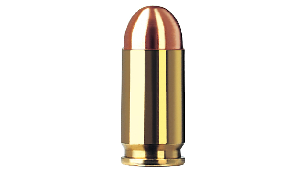 Cartridge of GECO 9 mm Makarov Full Metal Jacket 6,15g Single bullet view of GECO 9 mm Makarov Full Metal Jacket 6,15g