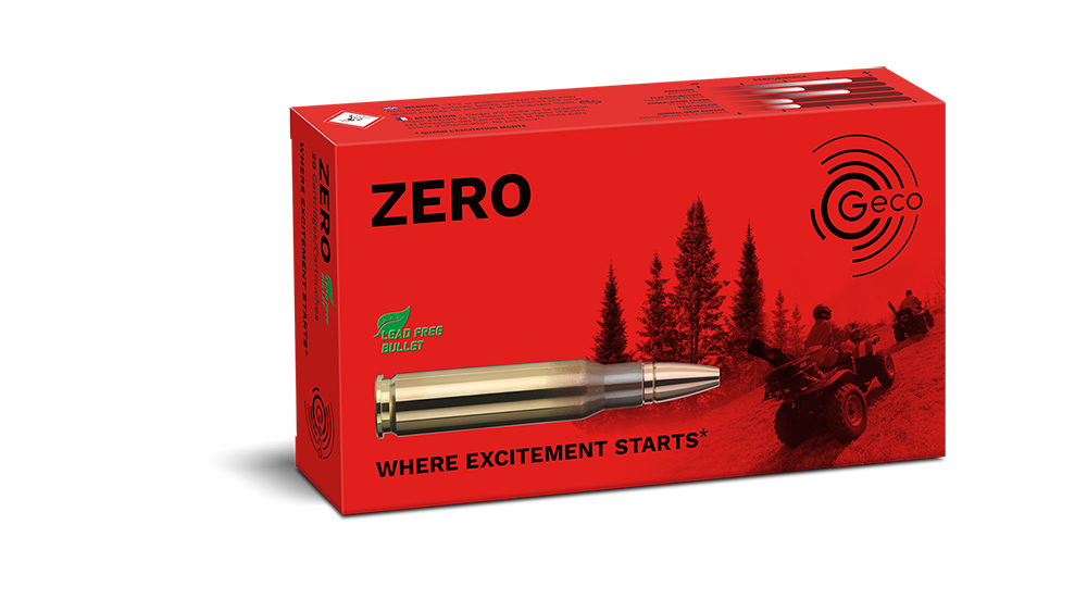 Image of the GECO ZERO ammunition packaging 